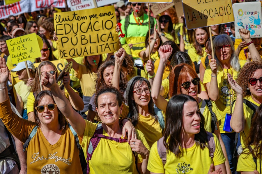 No al preacord d’USTEC i ASPEPC amb el Departament d’Educació. Tenim força per aconseguir les nostres reivindicacions!